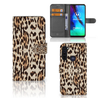 Motorola Moto G Pro Telefoonhoesje met Pasjes Leopard