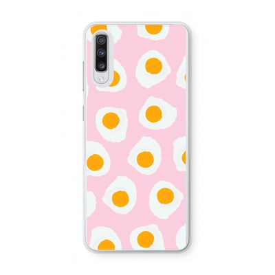 Dancing eggs: Samsung Galaxy A70 Transparant Hoesje