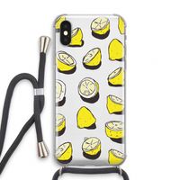 When Life Gives You Lemons...: iPhone X Transparant Hoesje met koord
