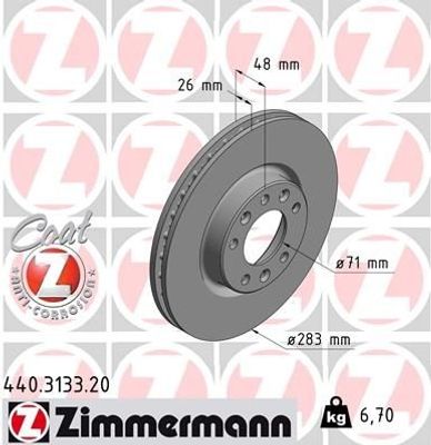 Remschijf Coat Z 440313320