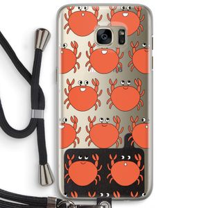 Krab: Samsung Galaxy S7 Edge Transparant Hoesje met koord