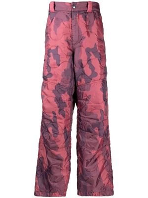 OAMC pantalon cargo à imprimé camouflage - Violet