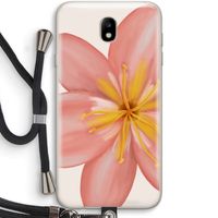 Pink Ellila Flower: Samsung Galaxy J7 (2017) Transparant Hoesje met koord