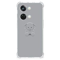 OnePlus Nord 3 Stevig Bumper Hoesje Grijs Baby Olifant - thumbnail