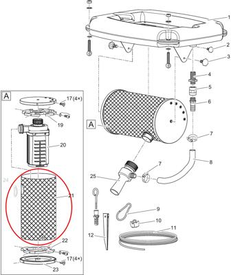 Oase AquaAir onderdelen