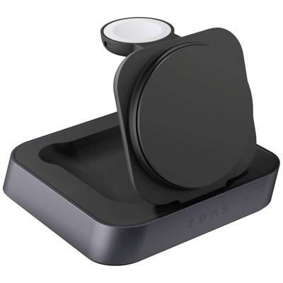 ZENS Aluminium Series Magnetic Wireless Nightstand Charger Pro 2 ZEDC28B/00 Inductie lader Zwart