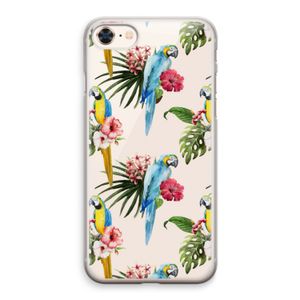 Kleurrijke papegaaien: iPhone 8 Transparant Hoesje