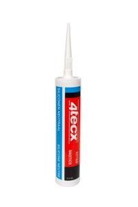4tecx Siliconenkit neutraal transparant grijs 310ml