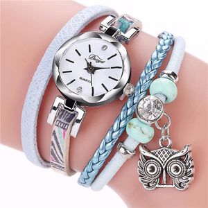 Horloge armband multilaags met uil bedel - Sieraden - Spiritueelboek.nl