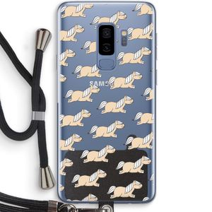 Ponys: Samsung Galaxy S9 Plus Transparant Hoesje met koord
