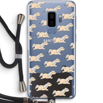 Ponys: Samsung Galaxy S9 Plus Transparant Hoesje met koord