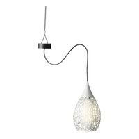 Hanglamp solar - wit - ijzer - 21 cm - tuinverlichting - thumbnail