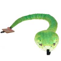 Wild Repbulic Groefkopadder knuffel - groen - 137 cm - pluche - knuffeldier - slangen
