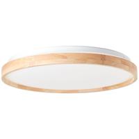 Brilliant PlafondlampAlson Ø 49,5cm wit met hout - G99787/75