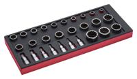 Bahco Foaminlay Fit&Go 1/3 met doppen en toebehoren 1/2" - 28-delig - FF1E2205