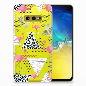 Samsung Galaxy S10e TPU Hoesje Flamingo Triangle