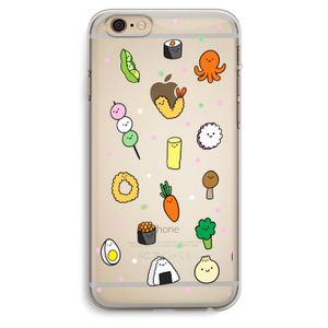 Happy bento friends: iPhone 6 Plus / 6S Plus Transparant Hoesje