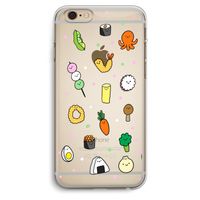 Happy bento friends: iPhone 6 Plus / 6S Plus Transparant Hoesje