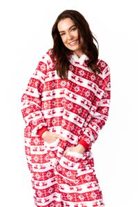 Hoodie deken extra lang Kerst