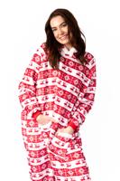 Hoodie deken extra lang Kerst