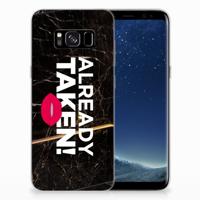 Samsung Galaxy S8 | Siliconen hoesje | met naam Already Taken Black Samsung Galaxy S8 | Siliconen hoesje | met naam Already Taken Black