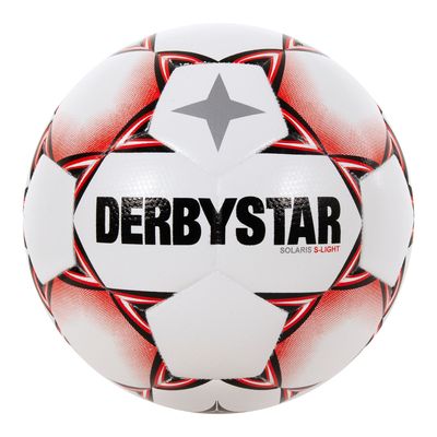 Derbystar Solaris Super Light Voetbal Maat 5 Wit Rood Zwart