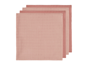 Hydrofiele Doek Small 70x70cm Bamboe Katoen - Pale Pink - 4 Stuks