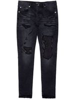 Purple Brand jean skinny à détail de patch - Noir