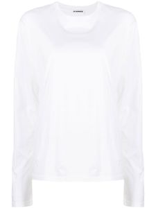 Jil Sander t-shirt à manches longues - Blanc