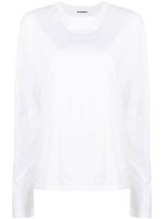 Jil Sander t-shirt à manches longues - Blanc