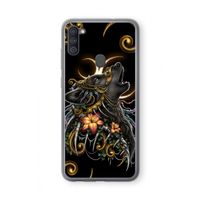 Huilende Wolf: Samsung Galaxy A11 Transparant Hoesje Huilende Wolf: Samsung Galaxy A11 Transparant Hoesje