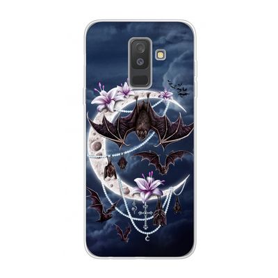 Vleermuizen Maan: Samsung Galaxy A6 Plus (2018) Transparant Hoesje