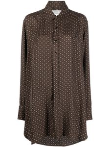 Maison Margiela chemise boutonnée à manches longues - Marron