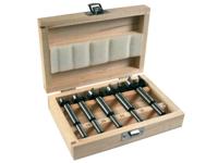 Makita Accessoires D-47363 5-delige Scharniergat boorset in houten cassette - 15-35mm - D-47363