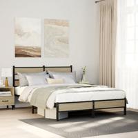 Bedframe zonder matras hout sonoma eikenkleurig 140x190 cm
