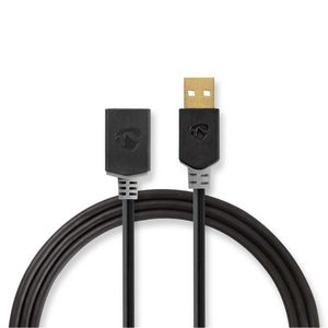 Nedis CCBW60010AT30 USB-kabel 2.0 USB-A male naar A female 480 Mbps 3m