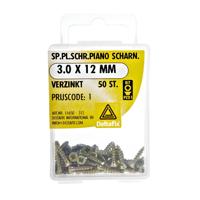 Spaanpl.schr. piano 3.0x12mm 50st - Deltafix