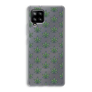 Weed: Samsung Galaxy A42 5G Transparant Hoesje