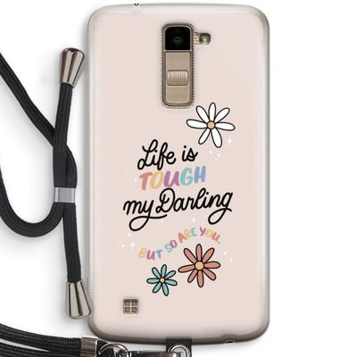 Tough Life: LG K10 (2016) Transparant Hoesje met koord