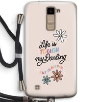 Tough Life: LG K10 (2016) Transparant Hoesje met koord