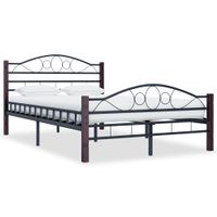 Bedframe metaal zwart 120x200 cm