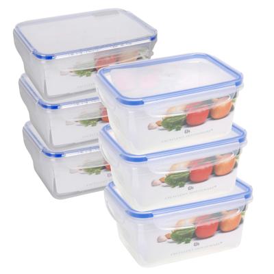 Vershoudbakje - transparant - kunststof -1100 / 2200 ml - Luchtdicht afgesloten