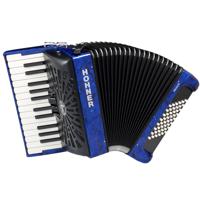 Hohner Bravo II 48 Blauw, Silent Key accordeon