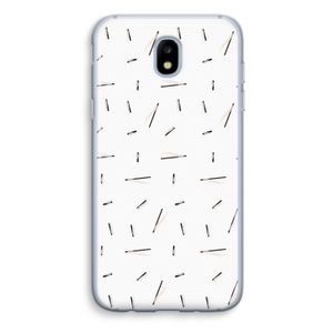 Hipster stripes: Samsung Galaxy J5 (2017) Transparant Hoesje