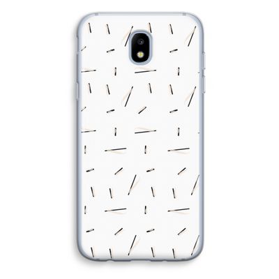 Hipster stripes: Samsung Galaxy J5 (2017) Transparant Hoesje