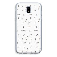 Hipster stripes: Samsung Galaxy J5 (2017) Transparant Hoesje