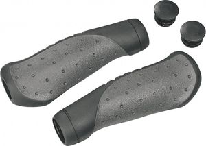Ergotec ohio set handvatten 2x 135mm zwart/grijs