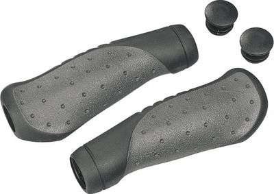 Ergotec ohio set handvatten 2x 135mm zwart/grijs