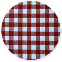 Buiten tafelkleed/tafelzeil boeren ruitjes - rood - Dia 160 cm - rond - Tuintafelkleed Buiten tafelkleed/tafelzeil boeren ruitjes - rood - Dia 160 cm - rond - Tuintafelkleed
