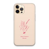 Where flowers bloom: iPhone 13 Pro Max Transparant Hoesje